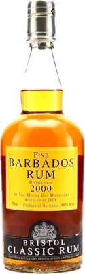 Bouteille de spiritueux : Fine Barbados Rum de la marque Bristol Classic Rum