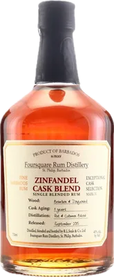 Bouteille de spiritueux : Exceptional Cask Selection IV Zinfandel US de la marque Foursquare