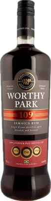 Bouteille de spiritueux : 109 Jamaica Rum de la marque Worthy Park