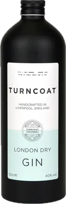 Bouteille de spiritueux : London Dry Gin de la marque Turncoat