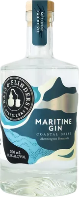 Bouteille de spiritueux : Maritime Gin de la marque Bass & Flinders Distillery