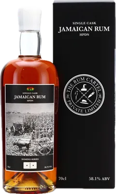 Bouteille de spiritueux : Rum Cartel Domino Series de la marque Hampden