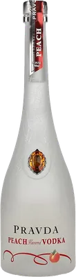 Bouteille de spiritueux : Peach Flavored Vodka de la marque Pravda