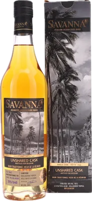 Bouteille de spiritueux : Unshared cask for Belgium 2020 de la marque Savanna