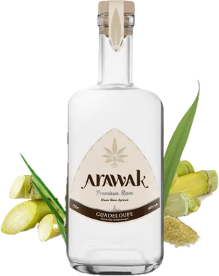 Bouteille de spiritueux : Rhum Blanc Agricole 50% de la marque Arawak