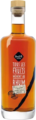 Bouteille de spiritueux : Breiz'île Sélection - Caramel Vanille Rhum Vieux de la marque Breiz’île