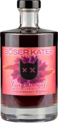 Bouteille de spiritueux : Gin-Aperitif Waldbeeren-Eistee de la marque Böser Kater