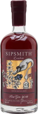 Bouteille de spiritueux : Sloe Gin de la marque Sipsmith