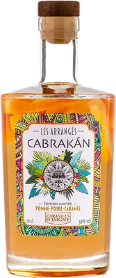 Bouteille de spiritueux : Pomme-Poire Caramel d'Isigny de la marque Cabrakán