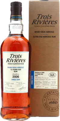 Bouteille de spiritueux : Rhum Vieux Agricole de la marque Trois Rivières