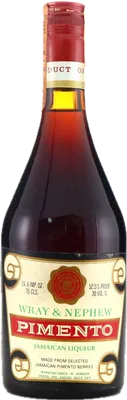 Bouteille de spiritueux : Pimento Liqueur de la marque J. Wray & Nephew LTD.