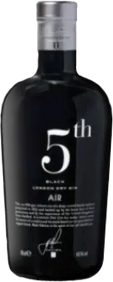 Bouteille de spiritueux : Black London Dry Gin Air de la marque 5th Gin