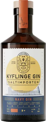 Bouteille de spiritueux : Saltimporten Navy Gin de la marque Kyflinge Gin