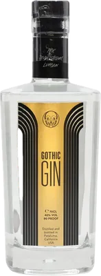 Bouteille de spiritueux : Gin de la marque Gothic
