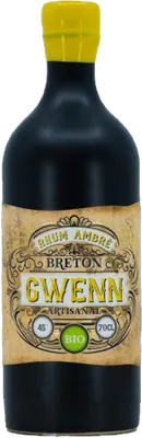 Bouteille de spiritueux : Rhum ambré Gwenn de la marque Breizh'cool