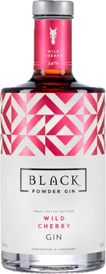 Bouteille de spiritueux : Wild Cherry Gin de la marque Black Powder