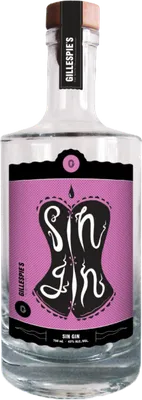 Bouteille de spiritueux : Sin Gin de la marque Gillespie's