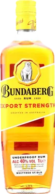 Bouteille de spiritueux : Export Strength de la marque Bundaberg