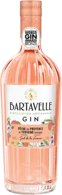 Bouteille de spiritueux : Pêche de Provence et Verveine Tonique de la marque Bartavelle