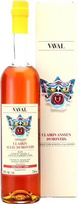 Bouteille de spiritueux : Clairin Ansyen Vaval (Kate Perry - LM&V) de la marque Vélier