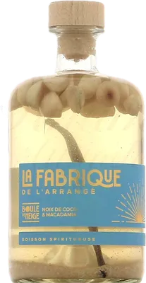 Bouteille de spiritueux : Boule de Neige - Noix de Coco & Macadamia de la marque La Fabrique de l’Arrangé