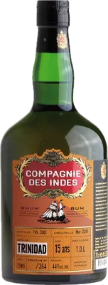 Bouteille de spiritueux : Trinidad 15 Ans – Single Cask de la marque Compagnie des Indes