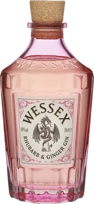 Bouteille de spiritueux : Rhubarb & Ginger Gin de la marque Wessex