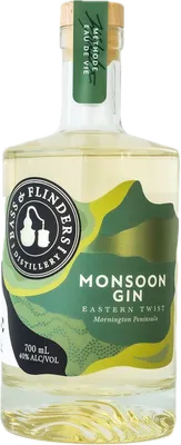 Bouteille de spiritueux : Monsoon Gin Eastern Twist de la marque Bass & Flinders Distillery