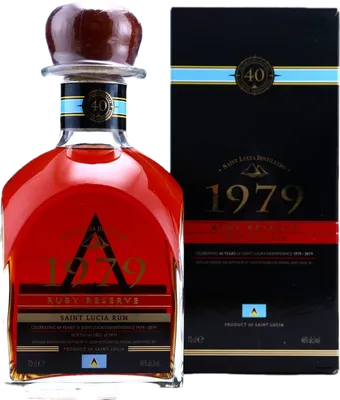Bouteille de spiritueux : 1979 Ruby Reserve de la marque Saint Lucia Distillers