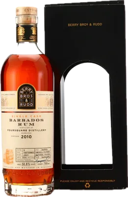 Bouteille de spiritueux : Barbados Rum de la marque Foursquare