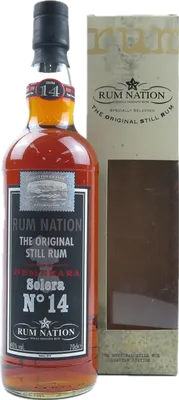 Bouteille de spiritueux : Demerara Solera No. 14 de la marque Rum Nation