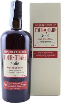 Bouteille de spiritueux : 2006 de la marque Foursquare