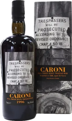Bouteille de spiritueux : 35th Release Heavy Trinidad Rum de la marque Caroni