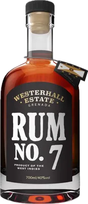 Bouteille de spiritueux : Rum No. 7 de la marque Westerhall Estate
