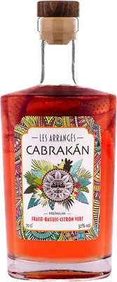Bouteille de spiritueux : Fraise-Basilic-Citron vert de la marque Cabrakán