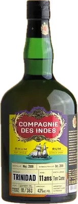 Bouteille de spiritueux : Trinidad 11 Ans – Single Cask de la marque Compagnie des Indes
