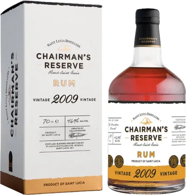 Bouteille de spiritueux : Chairman's Reserve Vintage de la marque Saint Lucia Distillers