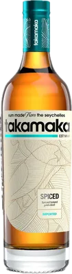 Bouteille de spiritueux : Takamaka Spiced Rum de la marque Trois Frères Distillery