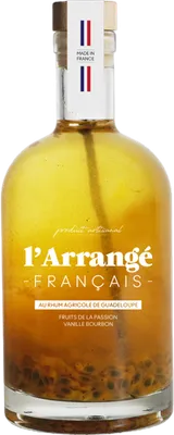 Bouteille de spiritueux : Fruits de la Passion Vanille bourbon de la marque L’Arrangé Français