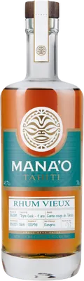 Bouteille de spiritueux : Tahiti Rhum Vieux Triple Cask de la marque Mana’o