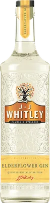 Bouteille de spiritueux : Elderflower Gin de la marque JJ Whitley