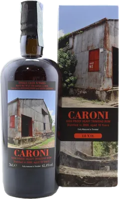Bouteille de spiritueux : High Proof Heavy Trinidad Rum (Lion's Whisky) de la marque Caroni