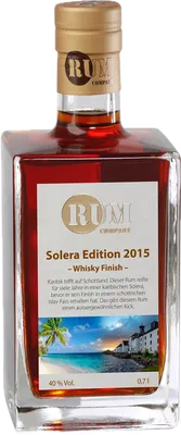 Bouteille de spiritueux : Solera Edition 2015 de la marque Rum Company