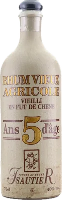 Bouteille de spiritueux : Vieux Agricole 5 Ans d'Âge Ceramic de la marque Isautier