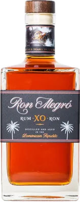 Bouteille de spiritueux : XO de la marque Ron Alegró