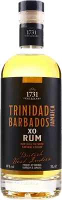Bouteille de spiritueux : Trinidad Barbados Jamaica XO Rum de la marque 1731 Fine & Rare