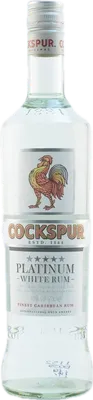 Bouteille de spiritueux : Cockspur Platinum White Rum de la marque West Indies