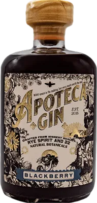 Bouteille de spiritueux : Blackberry Gin de la marque Apoteca Gin