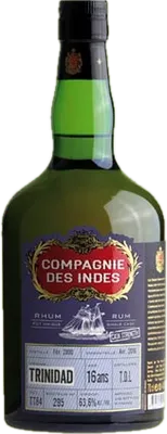 Bouteille de spiritueux : Trinidad 16 Ans Cask Strength – Single Cask de la marque Compagnie des Indes