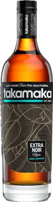 Bouteille de spiritueux : Takamaka Extra Noir Rum de la marque Trois Frères Distillery